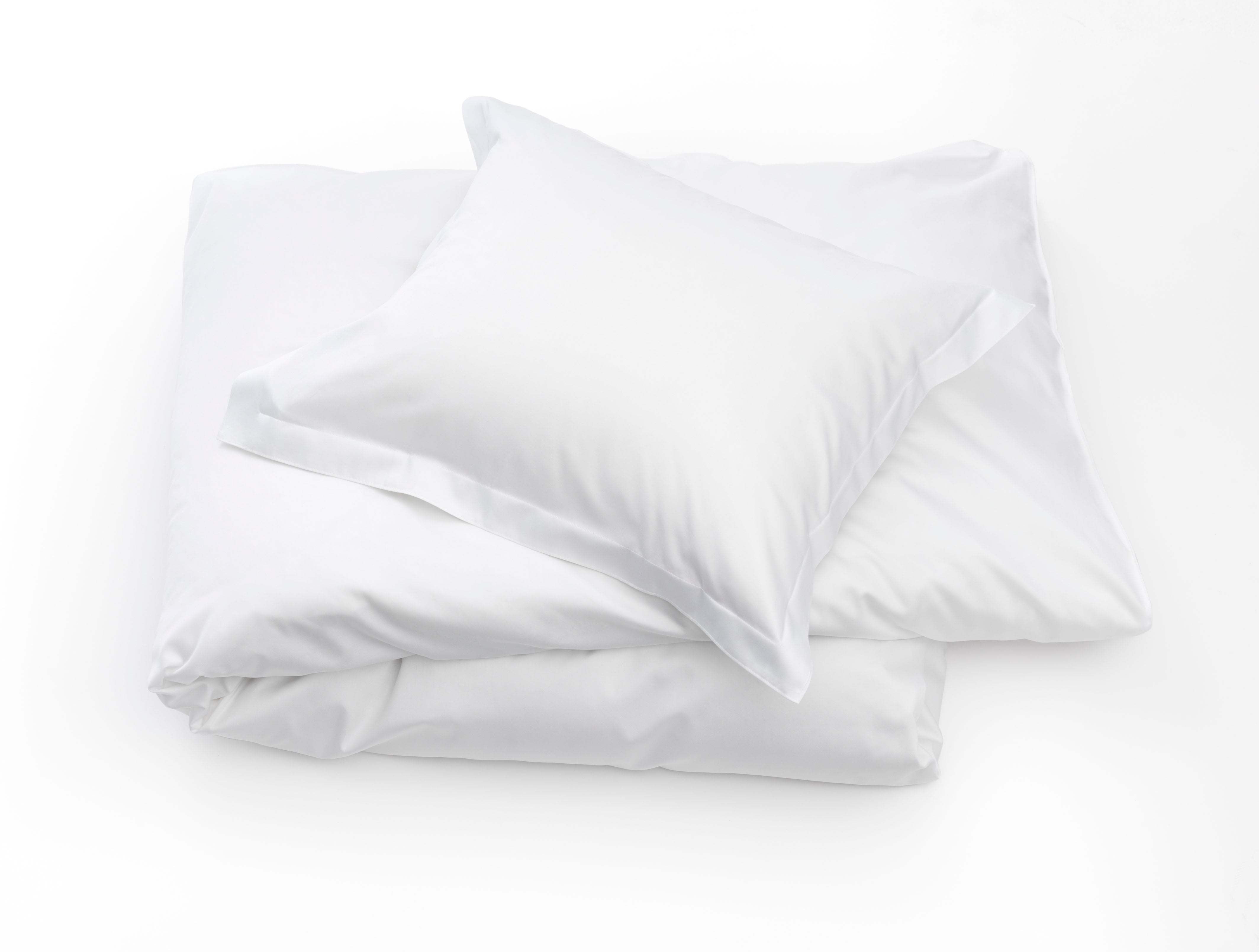 DUX Superior Sateen plain sengetøy hvit